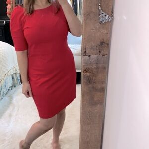 Talbots red dress size 10 petite